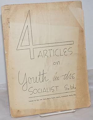 Bild des Verkufers fr 4 Articles on Youth in the Socialist S.U. zum Verkauf von Bolerium Books Inc.