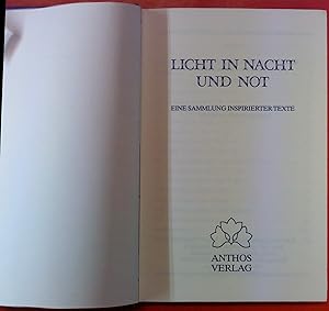 Seller image for Licht in Nacht und Not. Eine Sammlung inspirierter Texte for sale by biblion2