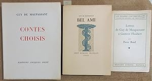 Lot de 3 ouvrages : Contes Choisis Illustrations de Raoul Serres + Bel-Ami [ eau-forte de Marti B...