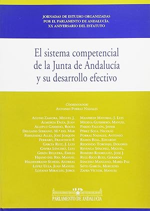 Seller image for El sistema competencial de la Junta de Andaluca y su desarrollo efectivo for sale by Imosver