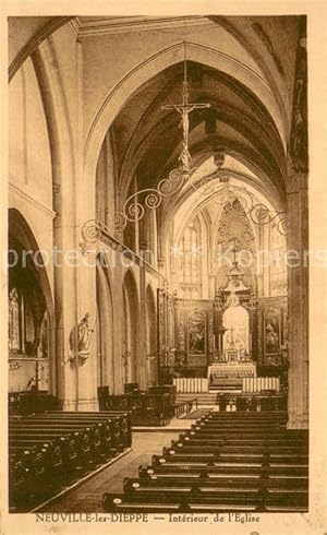 Postkarte Carte Postale 13675983 Neuville-les-Dieppe Interieur de l'Eglise