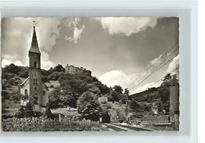 Postkarte Carte Postale 40148357 Frankenstein Frankenstein Kirche Burgruine Frankenstein