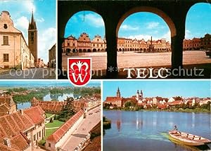Postkarte Carte Postale 73677952 Telc Czechia Mestska pamatkova rezervace Panorama