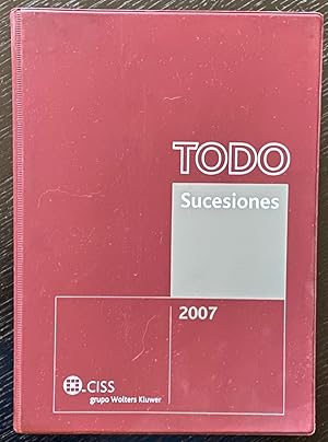 Imagen del vendedor de TODO SUCESIONES 2007 a la venta por Fbula Libros (Librera Jimnez-Bravo)