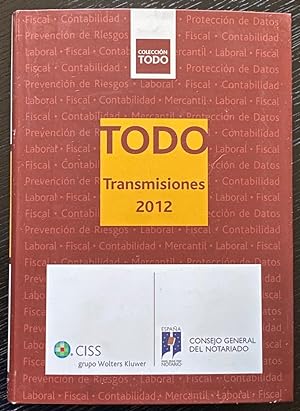 Image du vendeur pour TODO TRANSMISIONES 2012 mis en vente par Fbula Libros (Librera Jimnez-Bravo)