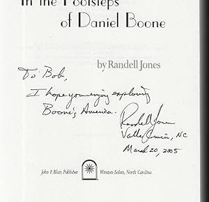 In the Footsteps of Daniel Boone (SIGNED FIRST EDITION)