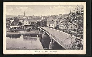 Ansichtskarte Werdohl i. W., Neue Lenne-Brücke