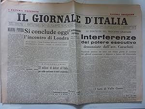 IL GIORNALE D'ITALIA Ultima Edizione Sabato 15 Gennaio 1949 LE SORPRESE DEL PROCESSO GRAZIANI: IN...