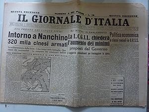 IL GIORNALE D'ITALIA Quinta Edizione Giovedì 30 Dicembre 1948 SUL FRONTE DEI CINQUE FIUMI: INTORN...