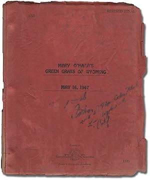 Bild des Verkufers fr Green Grass of Wyoming [Mary O'Hara's Green Grass of Wyoming] (Original screenplay for the 1948 film) zum Verkauf von Royal Books, Inc., ABAA
