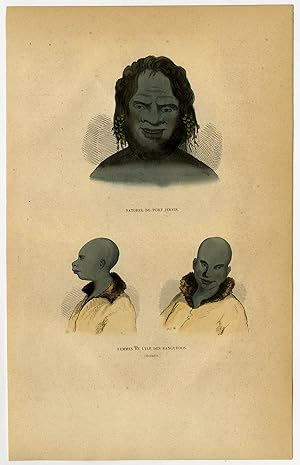 Antique Print-AUSTRALIA-ABORIGINE-KANGAROO ISLAND-NATIVE-Wahlen-1844
