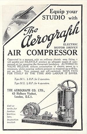 Imagen del vendedor de The Aerograph Co. Ltd London. Advertising 1921 a la venta por libreria biblos
