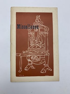 Miscellanea. Being a collection of biographical notes concerning printers, letterfounders and typ...