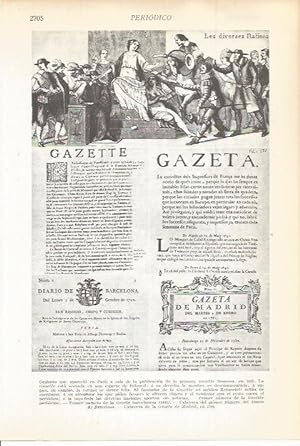 Bild des Verkufers fr LAMINA 22520: Grabado de la Gazette de 1631 zum Verkauf von EL BOLETIN