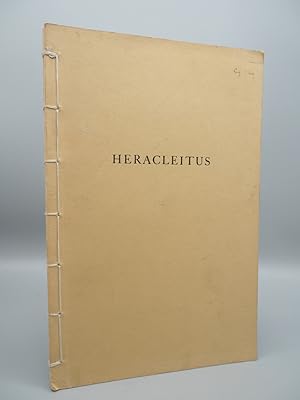 Bild des Verkufers fr The Fragments of Heracleitus zum Verkauf von ROBIN SUMMERS BOOKS LTD