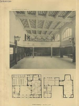 Bild des Verkufers fr Eglise Sudoise 9,rue Guyot  Paris V : Salle de confrences et de gymnastique - Planche en noir et blanc n6 extraite de l'ouvrage "L'architecture au XXe sicle Tome IV. zum Verkauf von Le-Livre