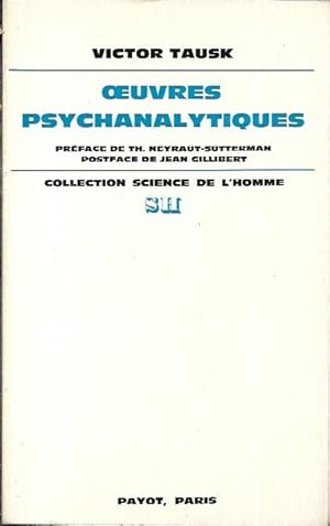 Immagine del venditore per Oeuvres psychanalytiques venduto da Messinissa libri