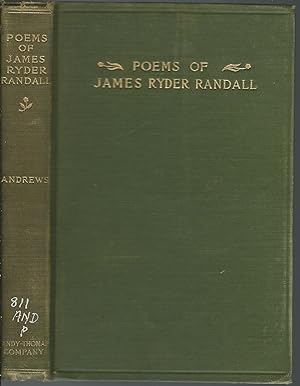 Seller image for The Poems of James Ryder Randall for sale by MyLibraryMarket