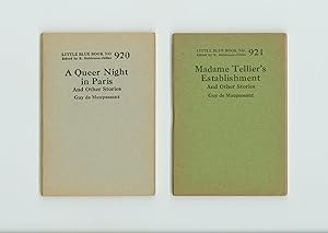 Stories by Guy de Maupassant, 2 Little Blue Books: Madame Tellier's Establishment and Other Stori...