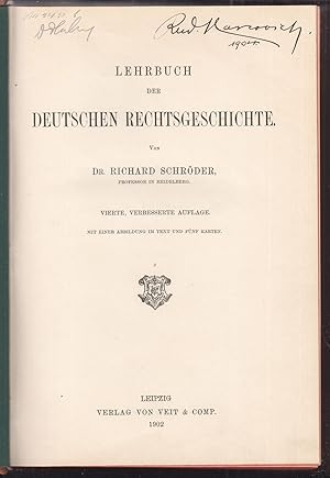 Lehrbuch der deutschen Rechtsgeschichte.