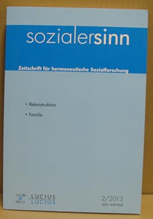 sozialersinn. Zeitschrift für hermeneutische Sozialforschung.