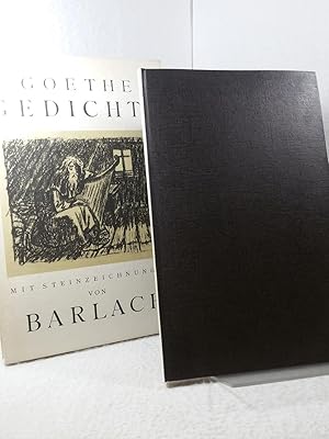 Goethe Gedichte - Mit Steinzeichnungen von Ernst Barlach - Buch im original Pappschuber. Verklein...