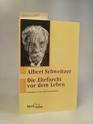 Imagen del vendedor de Die Ehrfurcht vor dem Leben. Grundtexte aus fnf Jahrzehnten. [Neubuch] a la venta por ANTIQUARIAT Franke BRUDDENBOOKS