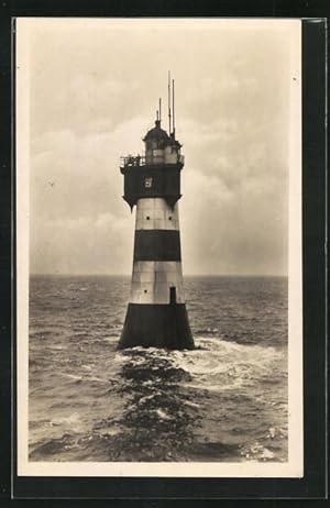 Ansichtskarte Rotesand-Leuchtturm an der Wesermündung