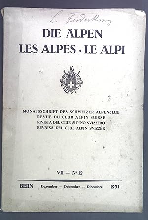 Seller image for Combin de Corbassiere. - in: Die Alpen. Monatsschrift des Schweizer Alpenclub. VII. No. 12. for sale by books4less (Versandantiquariat Petra Gros GmbH & Co. KG)