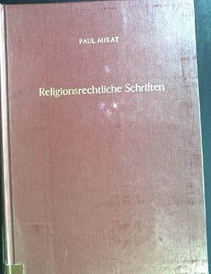 Bild des Verkufers fr Religionsrechtliche Schriften: Abhandlungen zum Staatskirchenrecht und Eherecht. Zweiter Halbband. Staatskirchenrechtliche Abhandlungen, Band 5. zum Verkauf von books4less (Versandantiquariat Petra Gros GmbH & Co. KG)