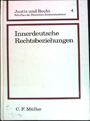 Bild des Verkufers fr Innerdeutsche Rechtsbeziehungen. Justiz und Recht ; 4 zum Verkauf von books4less (Versandantiquariat Petra Gros GmbH & Co. KG)