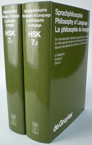 Sprachphilosophie / Philosophy of Language / La philosophie du langage. Ein internationales Handb...