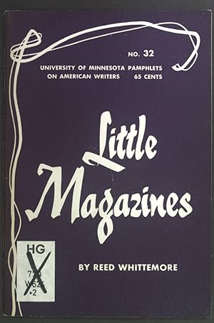 Imagen del vendedor de Little Magazines. Pamphlets on American Writers Number 32. a la venta por books4less (Versandantiquariat Petra Gros GmbH & Co. KG)