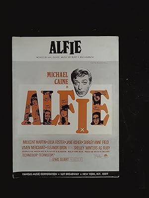 Seller image for Alfie Sheet Music 1966 Michael Caine, Shelley Winters for sale by AcornBooksNH