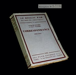 Bild des Verkufers fr Correspondance (1907 - 1914). zum Verkauf von Babel Librairie