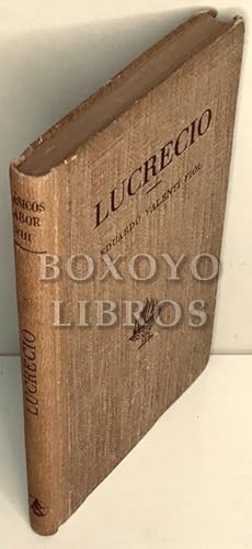 Imagen del vendedor de Lucrecio a la venta por Boxoyo Libros S.L.