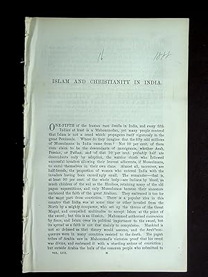 Islam and Christianity in India. Complete original 1888 article from The Contemporary Review,