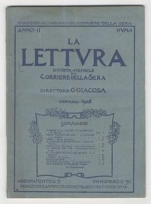 LETTURA (LA). Rivista mensile del Corriere della Sera. Anno II. 1902. Nn. 1-12. [Annata completa].