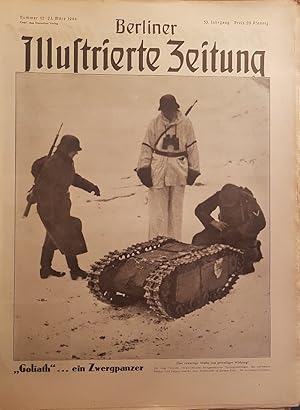 Berliner Illustrierte Zeitung. Nummer 12, 23. März 1944. "Goliath". ein Zwergpanzer. Eine neuarti...