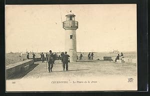 Ansichtskarte Cherbourg, Le Phare de la Jettée, Leuchtturm