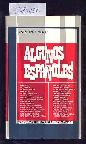 Imagen del vendedor de ALGUNOS ESPAOLES a la venta por Libreria 7 Soles