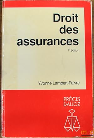 Seller image for DROIT DES ASSURANCES, 7ed., coll. Prcis Dalloz / Droit priv for sale by La Memoire du Droit