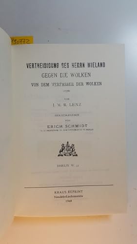 Seller image for Deutsche Literaturdenkmale des 18. und 19. Jahrhunderts - Nummer 121 -123 (in 1 BUCH) for sale by Gebrauchtbcherlogistik  H.J. Lauterbach