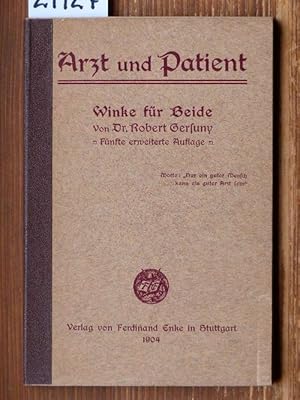 Arzt und Patient. Winke für Beide.