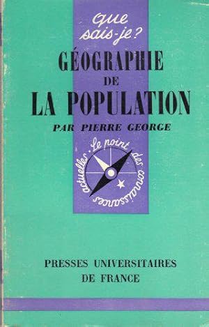 Bild des Verkufers fr Gographie de la population zum Verkauf von JLG_livres anciens et modernes