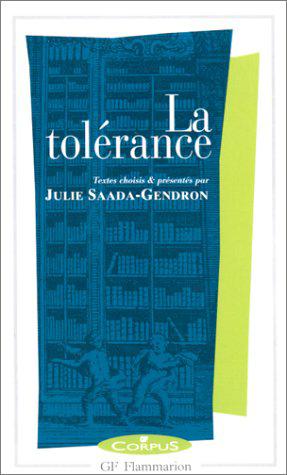 Seller image for La Tolrance for sale by JLG_livres anciens et modernes