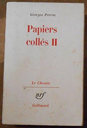 Bild des Verkufers fr Papiers colls II - Georges Perros - ditions Gallimard zum Verkauf von JLG_livres anciens et modernes