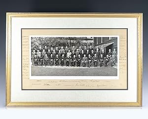 Large Photograph Signed Winston S. Churchill and Signed by 43 Other Leaders Including Anthony Ede...