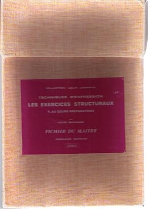 Techniques d'expression les exercices structuraux 1/au cours preparatoire