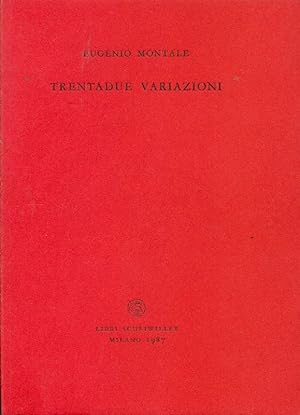 Immagine del venditore per Trentadue variazioni venduto da Studio Bibliografico Marini